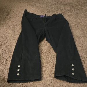 NYDJ Black Jeans with Purple Label